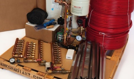 hydronic kit on pallet