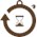 icon: stopwatch with hourglass