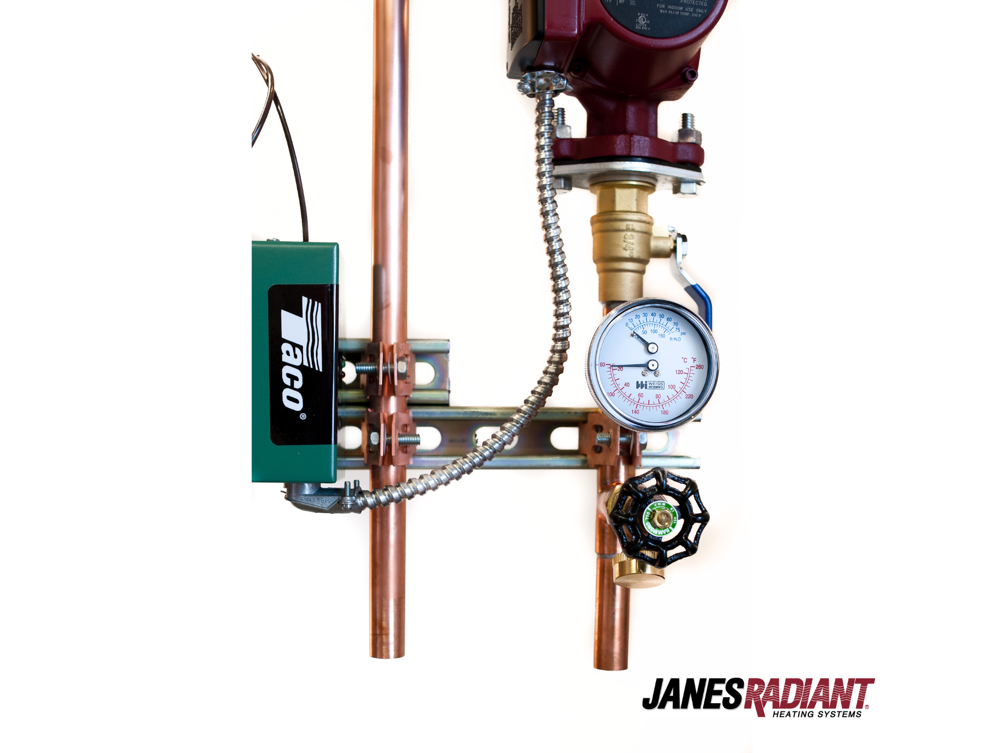 Panel A bottom with relay and pressure gauge