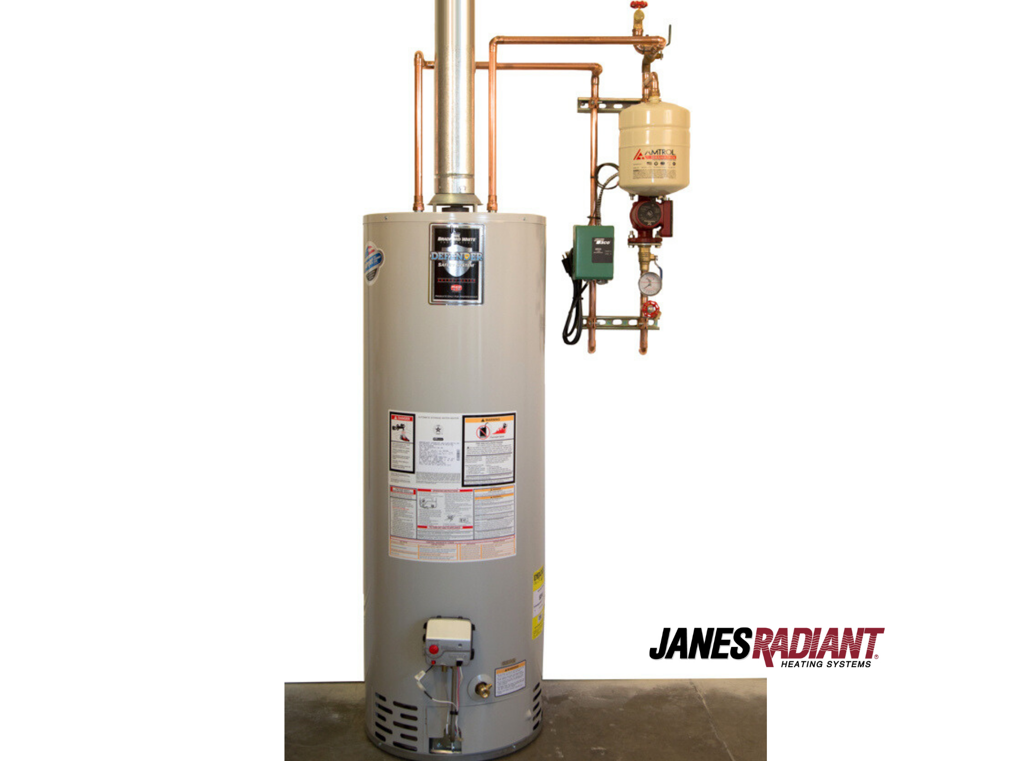 Panel A with hot water tank