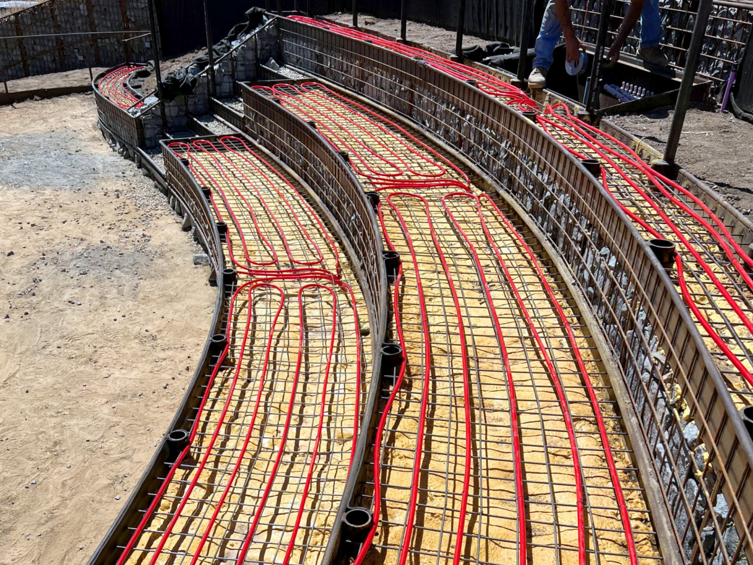 Installation of radiant heating into seating