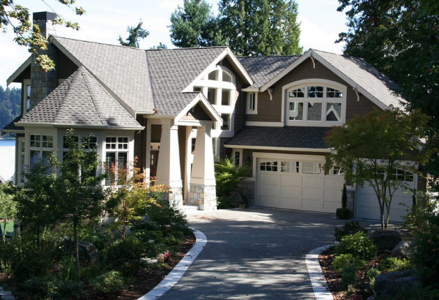 New lakefront home with radiant heating istalled