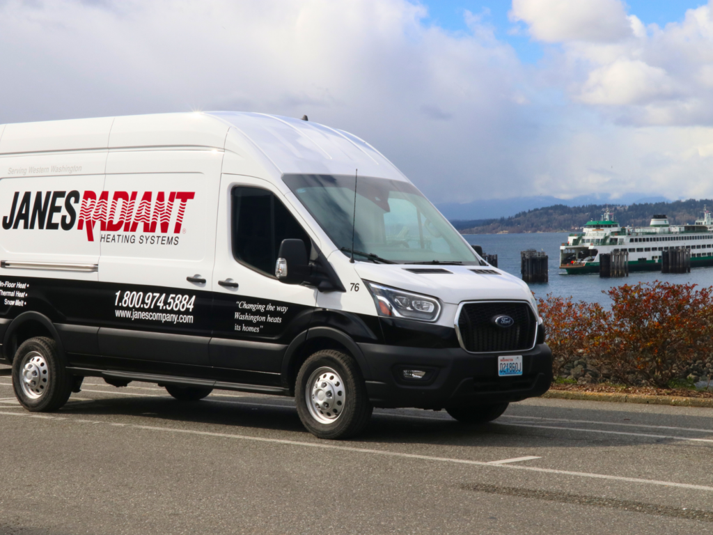 Janes radiant Van waiting on Ferry