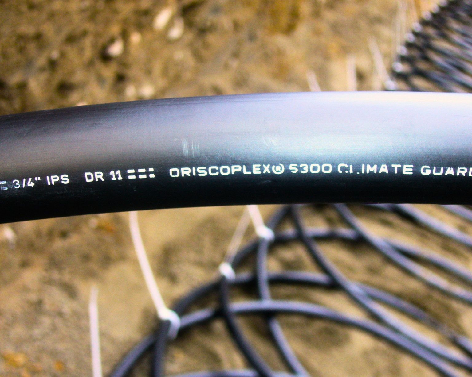 Geo ground loop tubing