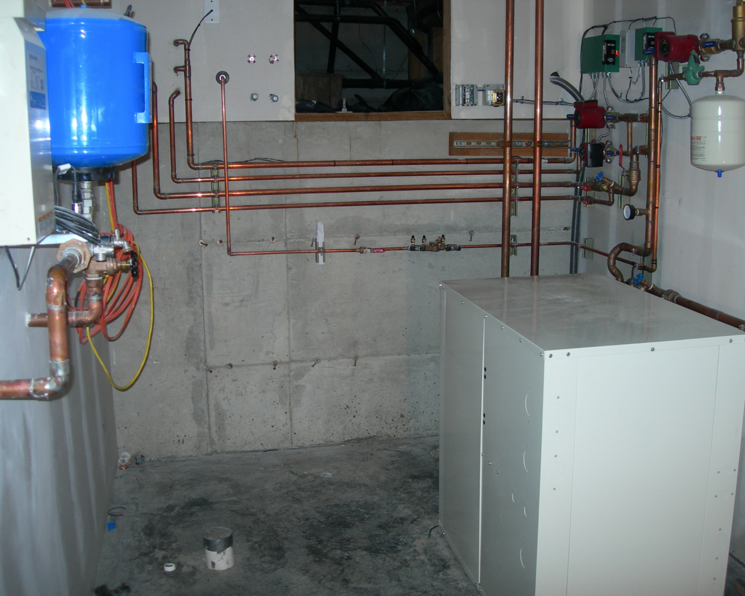Geothermal Heat Pump Mechanical Room
