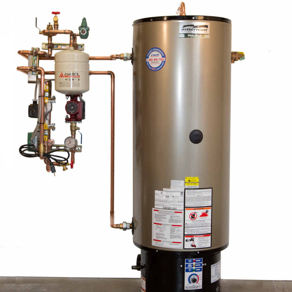 Panel B with 4-port hot water tank