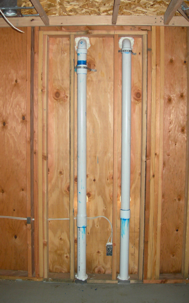 Venting along wall
