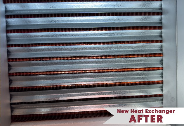 New Heat Exchanger Inside Boiler