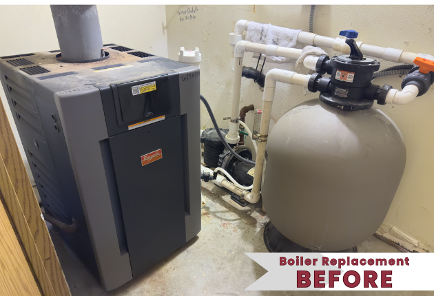 Old Raypak Natural Gas Boiler