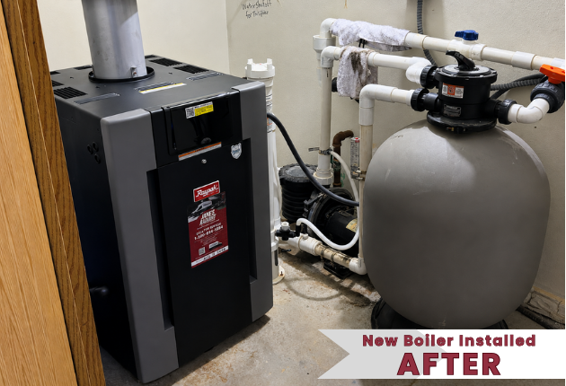 Raypak Gas Pool Boiler Replacement