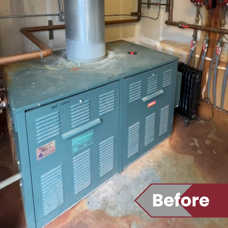 Raypak commercial boiler replacement.