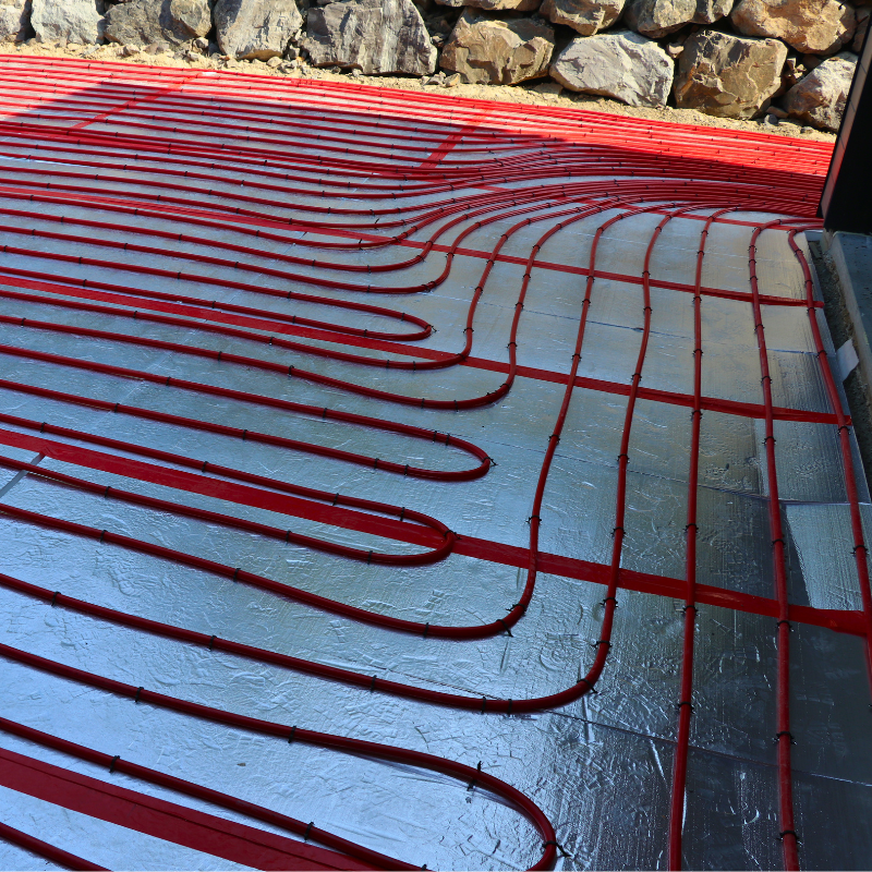 tubing layout for a snow melt